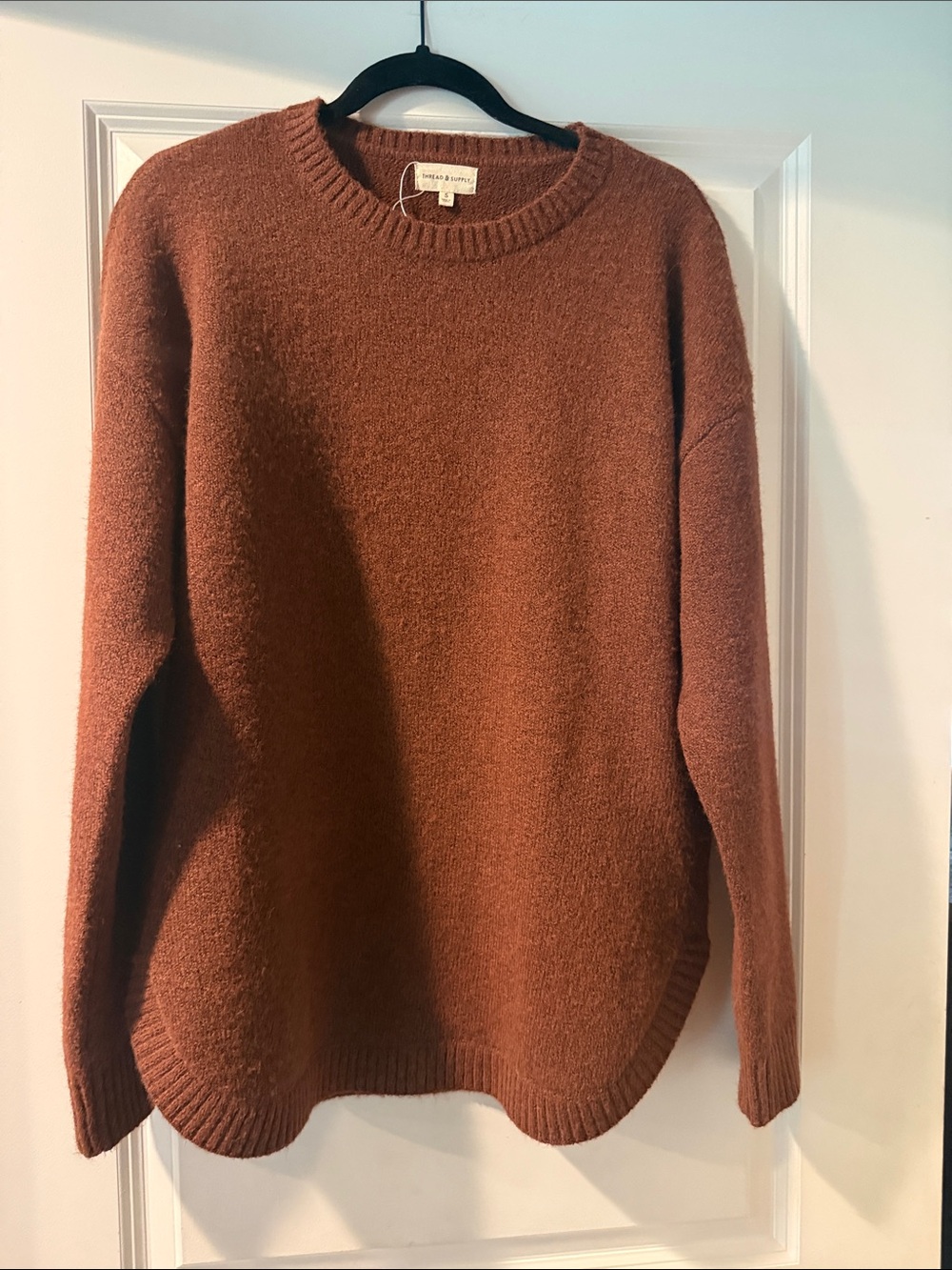 Thread & Supply Rust Crewneck Sweater